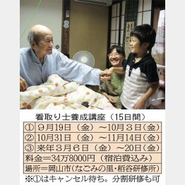 担当した家族と（中央が柴田さん）／（Ｃ）日刊ゲンダイ