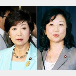 小池百合子氏と野田聖子氏／（Ｃ）日刊ゲンダイ