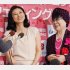 菊川怜（左）と桂由美氏／（Ｃ）日刊ゲンダイ