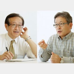 二木啓孝氏と江上剛氏（Ｃ）日刊ゲンダイ