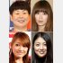 左上から時計回りに、大島美幸、絢香、後藤理沙、仁科仁美（Ｃ）日刊ゲンダイ