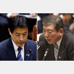 土壇場で反旗を翻した塩崎大臣と石破大臣（Ｃ）日刊ゲンダイ