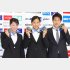 帰国した３人の金メダリストたち（Ｃ）日刊ゲンダイ