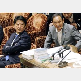 安倍首相（左）と菅官房長官（Ｃ）日刊ゲンダイ