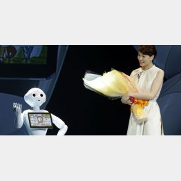 ソフトバンクの人型ロボット「ペッパー」は大モテ（Ｃ）日刊ゲンダイ