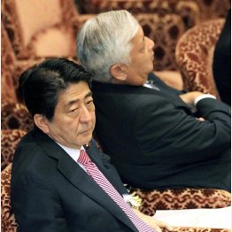 安倍首相と中谷防衛大臣（Ｃ）日刊ゲンダイ