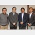 左から弘兼氏、二宮氏、原監督、中野コーチ（Ｃ）日刊ゲンダイ