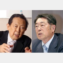 旧セゾングループの総帥・清二氏（左）と買っては世界の大富豪だった義明氏／（Ｃ）日刊ゲンダイ