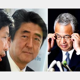 甘利前経済再生相（右）をはじめ醜聞だらけの安倍政権（Ｃ）日刊ゲンダイ