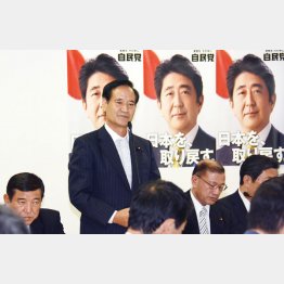 当時の自民党ＴＰＰ対策委員会での西川公也委員長（Ｃ）日刊ゲンダイ