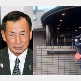 写真右は田母神容疑者の住むマンション（Ｃ）日刊ゲンダイ