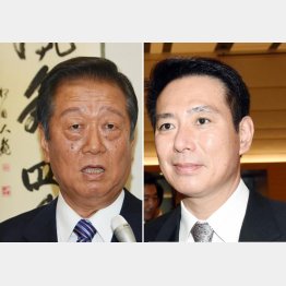 小沢一郎氏（左）と前原誠司氏（Ｃ）日刊ゲンダイ