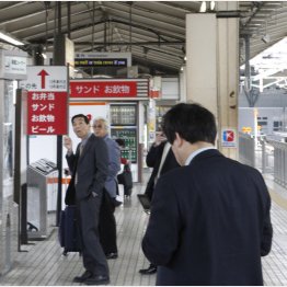 スパンクリートは駅のホームや柵にも使われている（Ｃ）日刊ゲンダイ