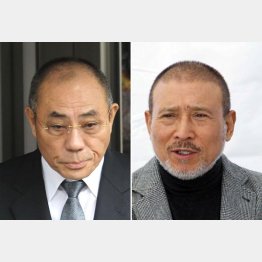 神戸・井上邦雄組長（左）と６代目・司忍組長（Ｃ）日刊ゲンダイ