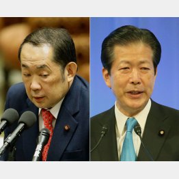 金田勝年法相（左）と山口那津男・公明党代表（Ｃ）日刊ゲンダイ