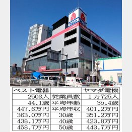 家電量販店の雄が激突（Ｃ）日刊ゲンダイ