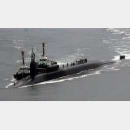 釜山に入港した米原潜ミシガン（Ｃ）ロイター