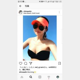 インスタグラムには疑惑の豊胸写真も（本人のインスタグラムから）