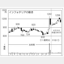 インフォテリア（Ｃ）日刊ゲンダイ