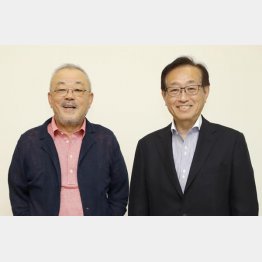 井筒和幸映画監督（左）と二木啓孝氏／（Ｃ）日刊ゲンダイ