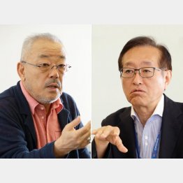 井筒和幸映画監督（左）と二木啓孝氏／（Ｃ）日刊ゲンダイ