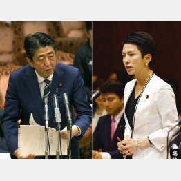 安倍首相と蓮舫代表（Ｃ）日刊ゲンダイ