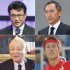 （左上から時計回り）船越英一郎、渡辺謙、錦織圭、春風亭小朝（Ｃ）日刊ゲンダイ