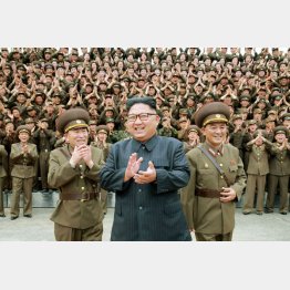 金正恩は挑発をやめない(C)コリアメディア提供=共同