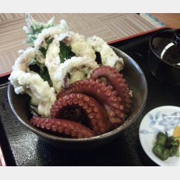 天ぷらとボイル、味の違いを堪能（Ｃ）日刊ゲンダイ