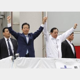 今月２日、太田前代表の応援に入った山口代表（Ｃ）日刊ゲンダイ