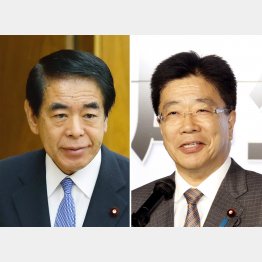 下村博文元文科相（左）と加藤勝信厚労相からの返答はないが…／（Ｃ）日刊ゲンダイ