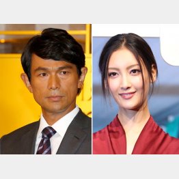 江口洋介と菜々緒（Ｃ）日刊ゲンダイ