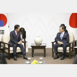 日韓首脳会談（Ｃ）共同通信社