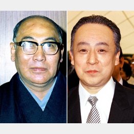 尾上松緑（左）と岩井半四郎／（Ｃ）共同通信社