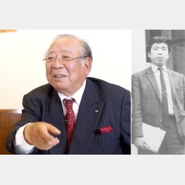 写真左＝大学４年時の近藤社長（提供写真）