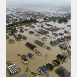 西日本豪雨雨も人災か（Ｃ）共同通信社