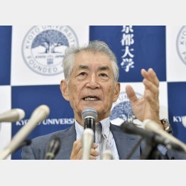 基礎研究の重要さを強調（京大特別教授の本庶佑氏）／（Ｃ）共同通信社