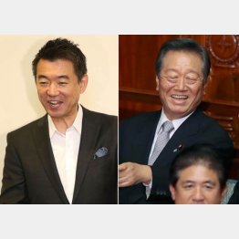 橋下徹前大阪市長と小沢一郎自由党代表（Ｃ）日刊ゲンダイ