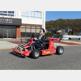 「ＢＯＳＯ ＫＡＲＴ」で潮風をいっぱい浴びて／（提供写真）