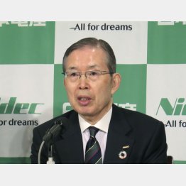 日本電産の永守会長（Ｃ）共同通信社