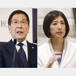 中国を頼った大塚久美子氏（右）と父親の勝久氏（Ｃ）日刊ゲンダイ