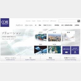 株式会社コアのホームページ