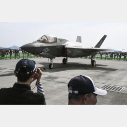 F35Bは垂直着陸が可能（Ｃ）共同通信社