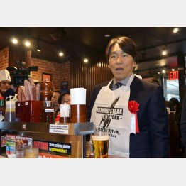 ニューヨークで松井秀喜氏も「いきなり！ステーキ」のイベントに参加していた（Ｃ）共同通信社