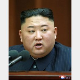 金正恩委員長（朝鮮中央通信＝共同）