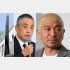 岡本社長と松本人志（右）／（Ｃ）日刊ゲンダイ