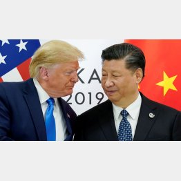 トランプ米大統領と習近平中国国家主席（Ｃ）ロイター