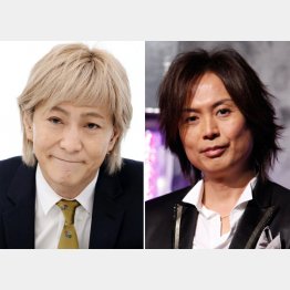 「リキッド・オーディオ・ジャパン」上場記念パーティーには小室哲哉（左）つんく（右）ほか有名芸能人らがズラリ（Ｃ）日刊ゲンダイ