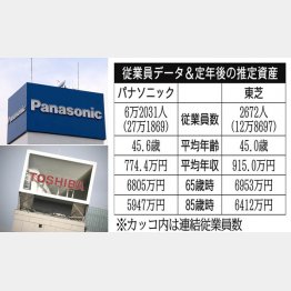 パナソニックと東芝（Ｃ）日刊ゲンダイ