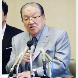 会見する横浜港運協会会長の藤木幸夫氏（Ｃ）日刊ゲンダイ